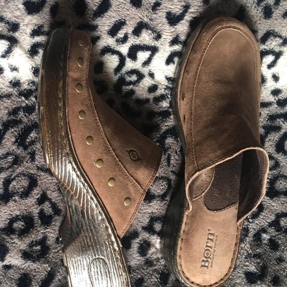 Born tan leather slip ins. Sz. 10/42. Exc. condt - Picture 5 of 8